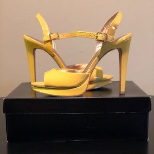 Add a Pop of Color with BCBG Paris Yellow Heels - Worn Once